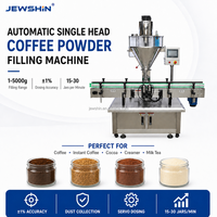 Machine de remplissage automatique de poudre de café pour café instantané, poudre de cacao, chocolat chaud en pot, boîte, bouteille, ligne de dosage servo