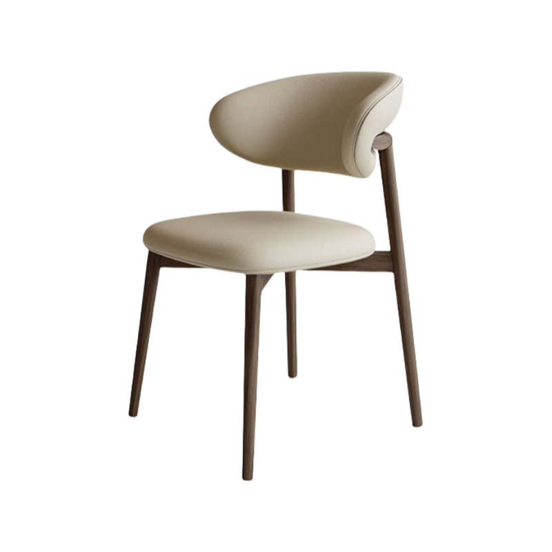 Walnut color frame + leather fabric