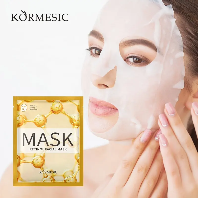 OEM KORMESIC factory cosmetic natural avocado skin care moisturizing face mask sheet anti aging beauty facial mask