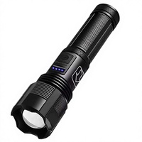 Lampe torche LED portable de haute qualité P50 avec perles lumineuses COB, rechargeable par USB, en alliage d'aluminium IP65 pour le camping