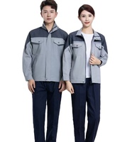 Tenue de travail unisexe en coton brodé sur mesure – Ensemble respirant et résistant à l'usure à manches longues pour l'été, idéal pour la construction et la réparation automobile