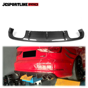 สปอยเลอร์คาร์บอนไฟเบอร์แต่งรถ S3,สปอยเลอร์ด้านหลังสำหรับ <span class=keywords><strong>Audi</strong></span> <span class=keywords><strong>A3</strong></span> S3 Sedan 4ประตูเท่านั้น2014up Dual ไอเสียสองเต้าเสียบ - Product Image 1