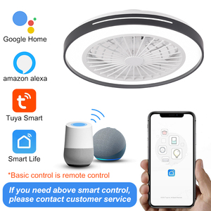 Xd163 mới thông minh DC Motor LED quạt trần với ánh sáng thiết kế hiện đại điều khiển từ xa 8 Blades Dimmable RGB cho phòng ngủ - Product Image 6