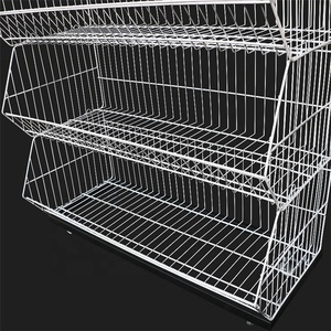Giá Gấp 5 Tầng Cửa Hàng Bán Lẻ Siêu Thị Khuyến Mại Giỏ Dây Trưng Bày Lưới Xếp Chồng Giá Trưng Bày Kim Loại - Product Image 4