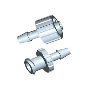 Raccord Luer en plastique blanc PP JU PlasFitting, connecteur à visser avec filetage interne et externe, accessoire pour tuyauterie de fluides médicaux - Product Image 5