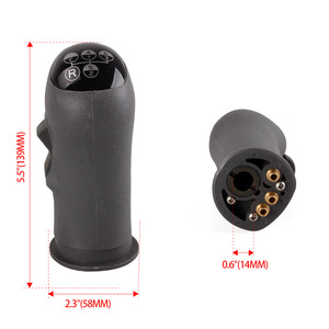 Volvo Trucks Gear <b>Knob</b> 6-Speed Leather <b>Shift</b> Lever Ergonomic Design For Medium Heavy-Duty Models Part Number 20488065 - Product Image 4
