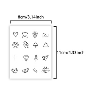 Juego De Tatuajes Temporales, <span class=keywords><strong>tatuaje</strong></span> semipermanente, resistente al agua, a prueba de sudor, dura 2 semanas, <span class=keywords><strong>tatuaje</strong></span> realista a base de hierbas antifricción para brazo - Product Image 2