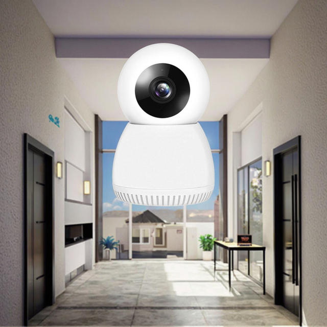 Mini Cmos Sensor Webcam Camera Two Way Speech Night Vision Infrared Distance 15 Meters WiFi Security Camera