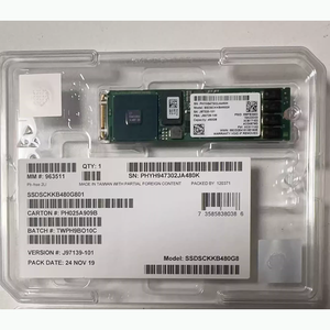 SSDSCKKB960G801 Unidad de Estado Sólido SSD TLC de 960 GB, Serie D3 S4510, SED <span class=keywords><strong>SATA</strong></span> 6 Gb/s, <span class=keywords><strong>M</strong></span>.<span class=keywords><strong>2</strong></span> de 80 mm, Original - Product Image 1