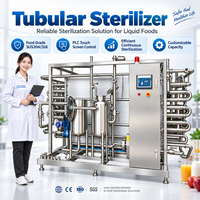 Sterilisator Tabung Jam untuk Saus Tomat 500L 1000L 2000L