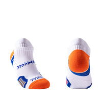Chaussettes de sport respirantes et rembourrées à compression pour hommes, idéales pour la course et la gym, avec coussinets de cheville – Vente en gros