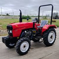 Traktor Pertanian Mini Berkualitas Tinggi China 4wd Menggunakan Traktor Pertanian dengan Pemuat Depan
