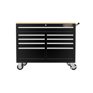 Chuyên nghiệp Heavy-Duty 10-ngăn kéo bàn làm việc hội thảo công cụ ngực nhà để xe kim loại cán bánh xe hộp công cụ con lăn Xe đẩy giỏ hàng thép - Product Image 3