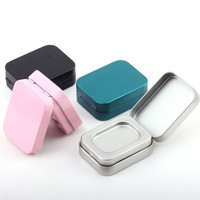 Mini boîte carrée en fer blanc 58 x 45 x 20 mm, emballage pour blush en fer blanc, matériaux recyclés, impression offset CMYK, logo personnalisé, ISO9001