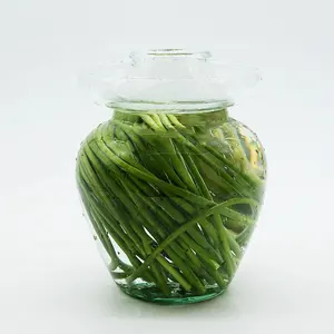 फैक्टरी मूल्य बड़े आकार 2.5L मसालेदार सब्जियों गिलास भंडारण जार स्पष्ट खाद्य ग्रेड 5L दौर ग्लास Kimchi जार