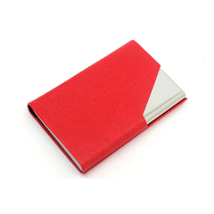 sanchuan business card box wrapped PU leather Business Wallet Name Credit Card Holder for Men & Women