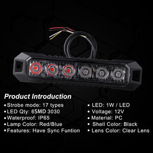 Feux de signalisation LED-06k, mini feux stroboscopiques pour camion, feux de grille, montage en surface, lampes clignotantes pour camion, <span class=keywords><strong>voiture</strong></span>, véhicule - Product Image 3