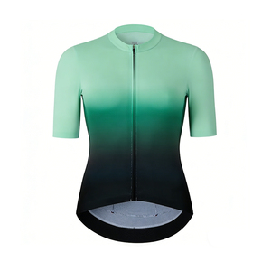 Maillot de cyclisme à manches courtes à séchage rapide avec imprimé dégradé tropical personnalisé de qualité supérieure, équipement de cyclisme sur route, vêtements de cyclisme personnalisés - Product Image 3