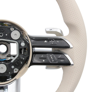 Volante de Cuero Blanco Completo para Mercedes Benz <span class=keywords><strong>AMG</strong></span> E350 W221 W166 W140 Slk R171 X166 - Product Image 4