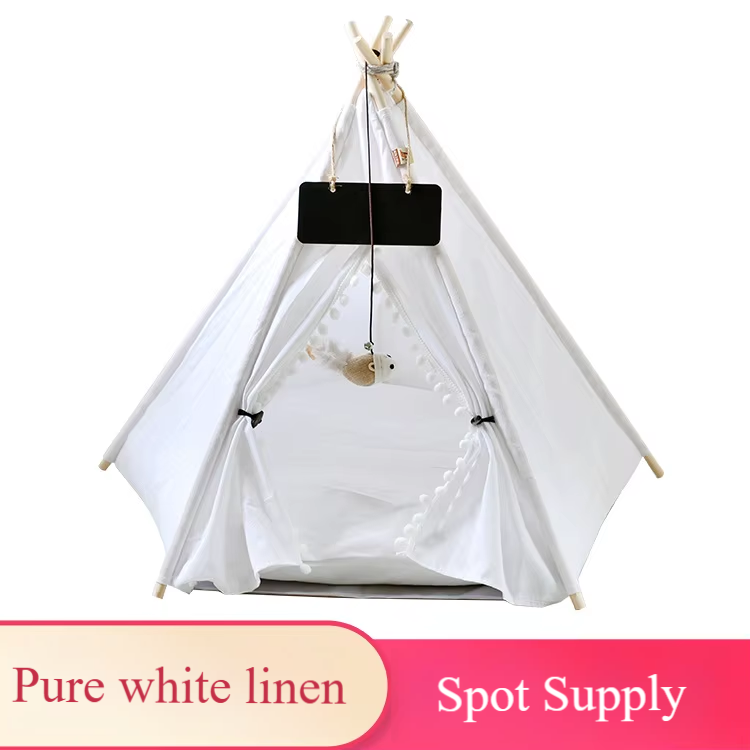 Pure white with ball linen folding