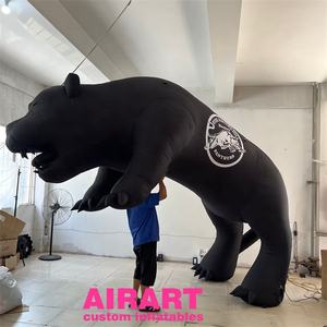 Ballon gonflable animal Panthère Noire, Léopard Noir géant gonflable pour décoration <span class=keywords><strong>de</strong></span> fête sur le thème des animaux <span class=keywords><strong>de</strong></span> la forêt - Product Image 4