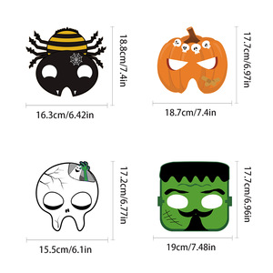 Halloween Giấy Mặt Nạ Cho Trẻ Em 'Trang Phục Bên Đáng Sợ <span class=keywords><strong>Scream</strong></span> Xác Ướp Ma Bí Ngô Zombie Ma Cà Rồng Cho Halloween Nguồn Cung Cấp Bên Trẻ Em - Product Image 1