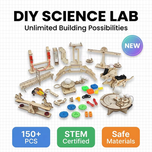 Science <b>Diy</b> <b>Kit</b> Children's <b>DIY</b> 3D Wooden Multiple Designs - Educational and Fun Wooden Puzzle Toys - Product Image 1