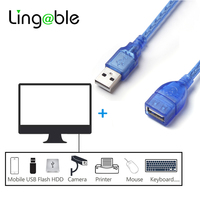 USB 2.0-Datenkabel Hochgeschwindigkeits-USB-Verlängerung kabel Ein Stecker auf eine Buchse für PC-Laptop 1,5 m Transfer Extender-Konverter kabel