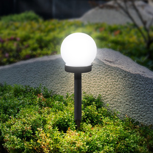 Lampe solaire de jardin HDH Huidahong, globe rond, lampe à piquet, étanche, décorative pour cour et jardin - Product Image 1