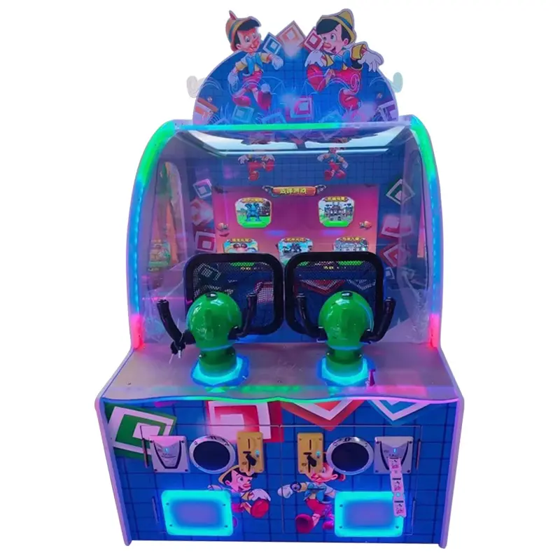 32 "HD LCD-Bildschirm Wassers chieß maschine Kinder Münz spiel automat zwei Personen spielen Pistole schießen Wasser maschine