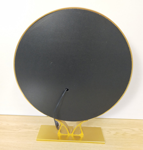 Lớn màn hình cảm ứng defogging chiếu sáng điều khiển Màu đen thông minh Led trang điểm tường treo gương với một khung với cơ sở Miroir - Product Image 5