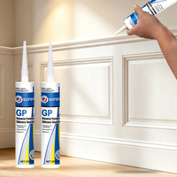 Scellant en silicone à usage général OEM, silicone acétique transparent, adhésif en silicone GP pour salle de bain
