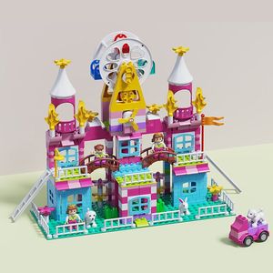 Divertido Juguete de Bloques de Construcción de Colores Brillantes que Estimula la Creatividad, Actividad de Aprendizaje Preescolar, Juguete de Bloques de Construcción de Castillo de Princesa para Bebés - Product Image 2