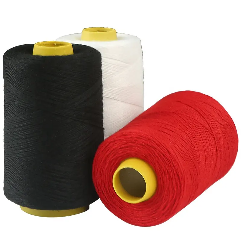 High Tenacity Sustainable Waterproof 100% Nylon Thread 0.8mm 1mm 100% polyester flat waxed braided thread for for Sewing