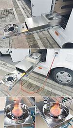 Quemador de estufa de gas RV integrado con fregadero extraíble y grifo para acampar y aventuras al aire libre - Product Image 5