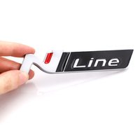 Offre Spéciale personnalisé 3d Abs Lettres N-Line Insignes De Grille Avant De Voiture Autocollant De Voiture Emblème Badge Avec Auto-Adhésif