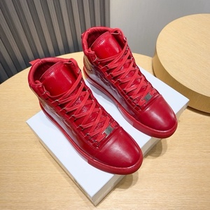 High Quality Men's Luxury Flat Casual Shoes Genuine Leather Material Breathable Sports Shoes High Top Design Men's Sneakers - Product Image 3