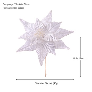 Décorations <span class=keywords><strong>de</strong></span> Noël en tissu imitation perle rose vif et blanc haut <span class=keywords><strong>de</strong></span> gamme, accessoires pour arbre <span class=keywords><strong>de</strong></span> Noël, décorations <span class=keywords><strong>de</strong></span> fête pour les 14 ans et plus - Product Image 6