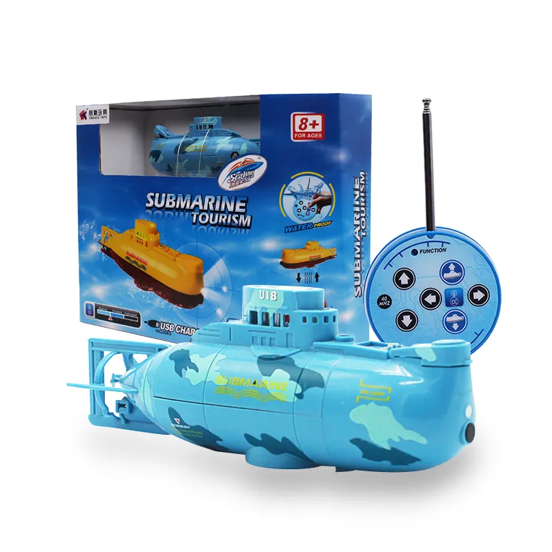 Radio Control Toys Submarine Boat ABS Waterproof 70M Remote Control Sightseeing RC Submarine Toy