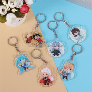 Llavero de Acrílico Personalizado con Forma de Dibujo Animado, Impresión de Texto Personalizado, Anillo Multifuncional para Llaves, Etiqueta de Identificación para Regalos, Antipérdida - Product Image 1