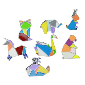 <span class=keywords><strong>Prix</strong></span> d'usine en gros, en vrac, épingles en métal émaillé japonaises simples, motifs animaux de dessin animé (renard, souris, panda, <span class=keywords><strong>lapin</strong></span>) et lettres féériques, impression typographique - Product Image 1