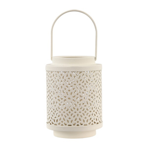 Portacandele in Ferro Stile Vintage, Lanterna Traforata per Decorazione da Tavolo - Product Image 5