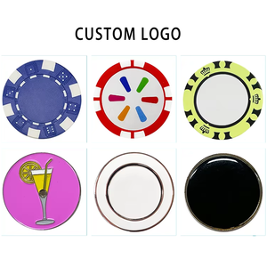 売れ筋 OEM ゴルフボールマーカー カスタムロゴ入り ゴルフポーカーチップ - Product Image 4