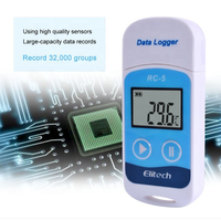 Registrador de datos de temperatura USB Digital, RC-5, punto de lectura, grabadora de datos de alta precisión para transporte de almacenamiento de almacén, 32000