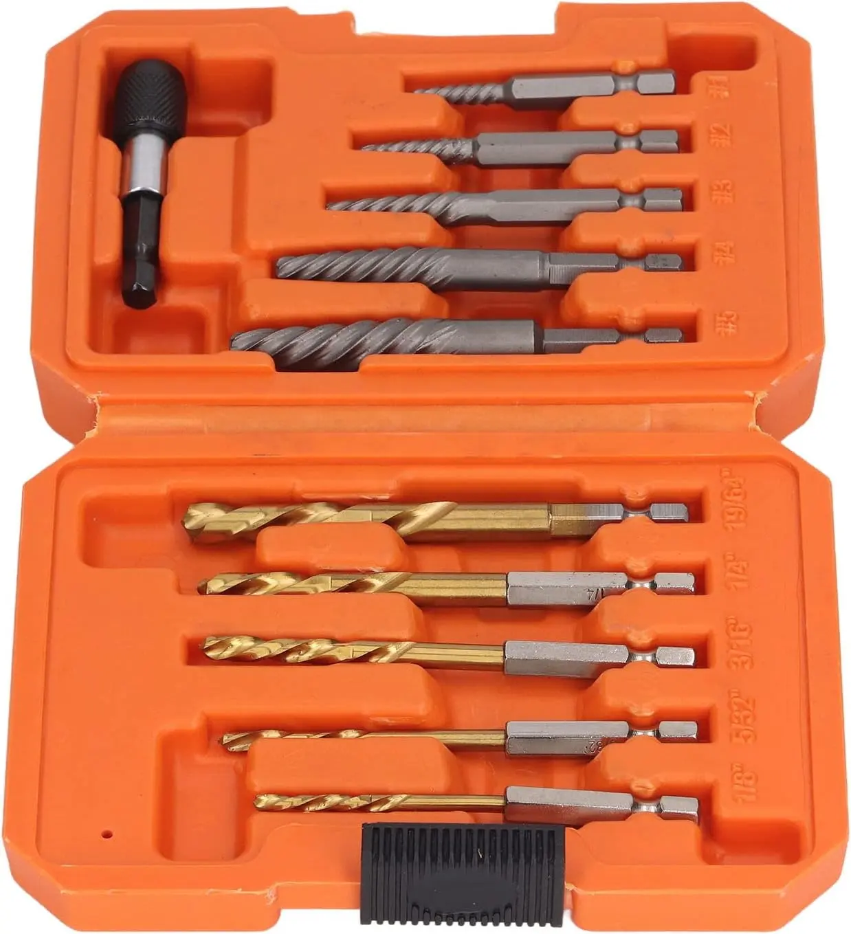 11 cái vít extractor Set, dễ dàng ra Bolt extractor SET để loại bỏ Tước, tròn, bị hư hỏng, bị hỏng, vít