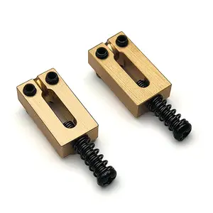 6 Roller Bridge Pull String Code Electric Guitar Saddle for Stratocaster Telecaster Electric Guitar Accessories Black