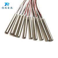 Cilindro Calefactor Industrial de Acero Inoxidable XMDR 10*50mm 220V 150W, Elemento Calefactor de Cabezal Único, Resistencia de Inserción para Moldes