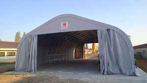 Carpa de Almacenamiento para Taller, de Acero Galvanizado de Alta Calidad, Estándar Italiano EN, Fácil Montaje, Tubo Cuadrado Ligero, DUE SRL - Product Image 2