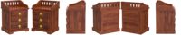 Boîte à bijoux en bois avec incrustation en laiton pour femmes, sculptée à la main, rangement polyvalent, coffre décoratif vintage, porte-bijoux, cadeau