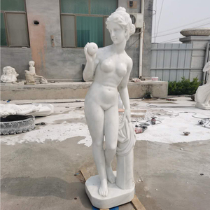 Sculpture <span class=keywords><strong>de</strong></span> fille sexy en marbre grandeur nature Décor d'intérieur Sculpté à la main Statues <span class=keywords><strong>de</strong></span> femme nue en marbre blanc - Product Image 1